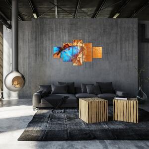 Obraz - Niebieski motyl (125x70 cm)