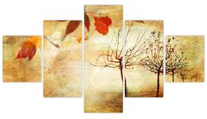 Obraz - Jesienny nastrój (125x70 cm)