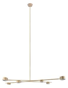 Beżowa metalowa lampa wisząca Coda – Trio Select