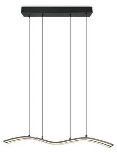 Metalowa lampa wisząca LED ze zdalnym sterowaniem/ze ściemniaczem w kolorze matowej czerni Spider – Trio Select