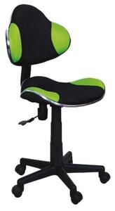 Fotel dla dziecka Q-G2 czarny/zielony