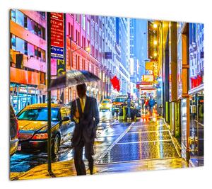 Obraz - Miasto w neonowym blasku (70x50 cm)