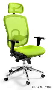 Fotel biurowy VIP zielony
