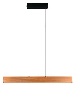 Lampa wisząca LED w naturalnym kolorze z drewnianym kloszem Edgewood – Trio