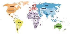 Tapeta oryginalna mapa świata