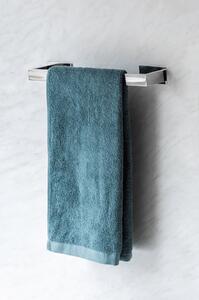 Samoprzylepny wieszak na ręczniki ze stali nierdzewnej w kolorze srebra z połyskiem Genova – Wenko