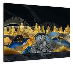 Obraz - Złote Góry (70x50 cm)