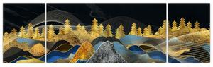 Obraz - Złote Góry (170x50 cm)