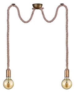 Lampa wisząca w kolorze mosiądzu ø 12 cm Rope – Trio