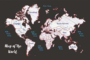 Tapeta unikalna mapa świata