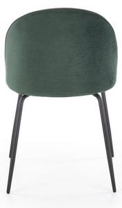 Krzesło K314 VELVET zielone