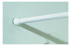 Biały regulowany drążek na zasłonę prysznicową iDesign, 198-275 cm