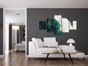 Obraz - Turkusowy marmur (125x70 cm)