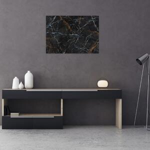 Obraz - Czarny marmur (70x50 cm)