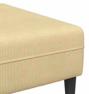 Nowoczesna sofa w ksztaÅcie u z sztruksowym obiciem - szary zielony