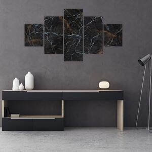 Obraz - Czarny marmur (125x70 cm)