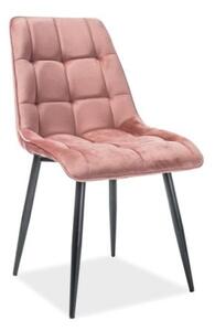 Krzesło CHIC VELVET różowe