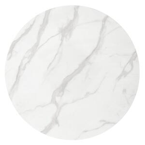 EMWOmeble CASEMIRO stół blat - biały marmur, noga - złoty (2p=1szt)
