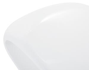 Nowoczesny stolik kawowy tworzywo sztuczne 100 x 20 cm połysk biały Nessus Beliani