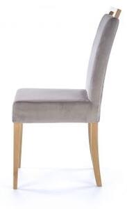 Krzesło CLARION szare/dąb miodowy