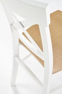 Krzesło TUTTI białe/dąb miodowy
