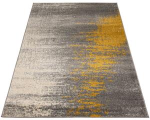 Szaro-żółty dywan przecierany w stylu loft - Ecavo 5X