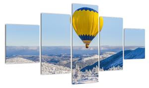 Obraz - Lot nad zimowym krajobrazem (125x70 cm)
