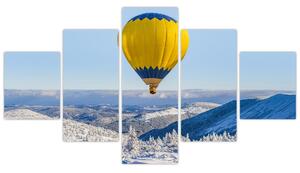 Obraz - Lot nad zimowym krajobrazem (125x70 cm)