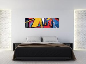 Obraz - Abstrakcja mężczyzn (170x50 cm)