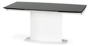 Stół ANDERSON 160(250)x90 biały/czarny rozkładany