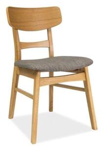 Krzesło drewniane CD-61 dąb/szary