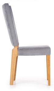 Krzesło ROIS szare/dąb miodowy