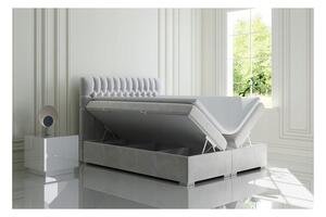 Królewskie łóżko kontynentalne z materacem 200x200 NATALIA