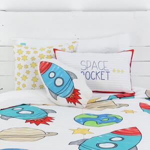 Dziecięca pościel bawełniana z poszewką na poduszkę Mr. FoxSpace Rocket, 140x200 cm