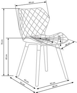 Krzesło K277 szare