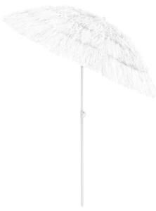 Parasol plażowy w hawajskim stylu, biały, 180 cm