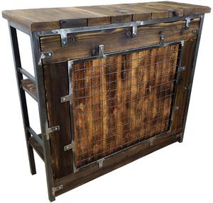 CHYRKA® Stół barowy stołek barowy krzesło barowe meble barowe SAMBOR Loft Vintage Bar Industrial Design Handmade drewno metal