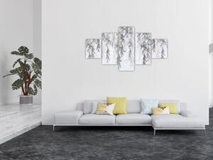 Obraz - Gałązki wierzby z motylami (125x70 cm)