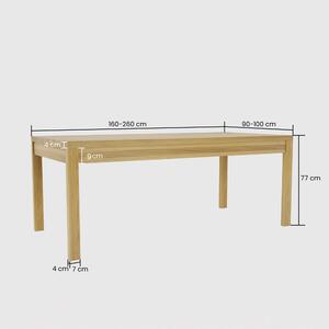 Stół dębowy rozkładany Classic - w 100 % drewniany