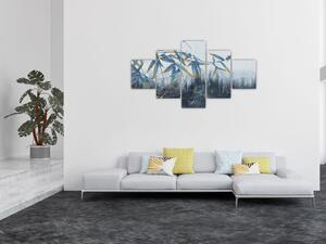 Obraz - Bambus na ścianie (125x70 cm)
