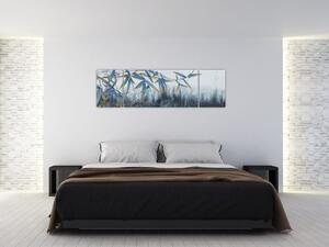 Obraz - Bambus na ścianie (170x50 cm)