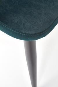 Krzesło k364 VELVET ciemno zielone