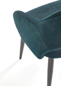 Krzesło k364 VELVET ciemno zielone