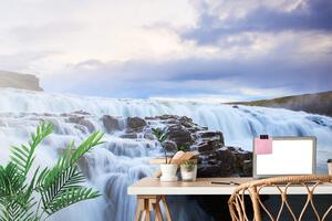 Samoprzylepna fototapeta wodospady na Islandii