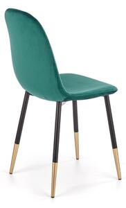 Krzesło K379 VELVET ciemno zielone