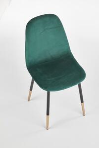 Krzesło K379 VELVET ciemno zielone