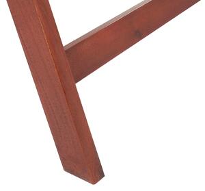 Rustykalny zestaw 6 krzeseł ogrodowych drewno akacjowe regulowane składane Toscana Beliani