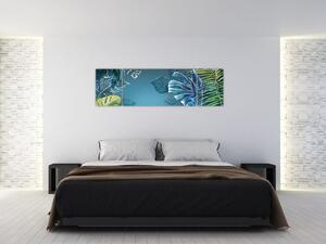Obraz - Liście roślin tropikalnych (170x50 cm)