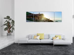 Obraz - Poranek w Alpach, Tyrol (170x50 cm)