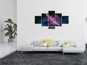 Obraz - Różowo - niebieski dym (125x70 cm)